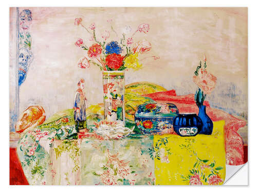 Selvklebende plakat Still life with chinoiseries, 1928