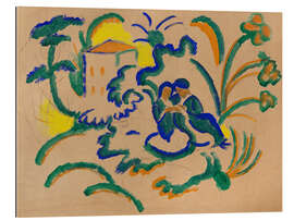 Tableau en plexi-alu Oriental Lovers, 1912