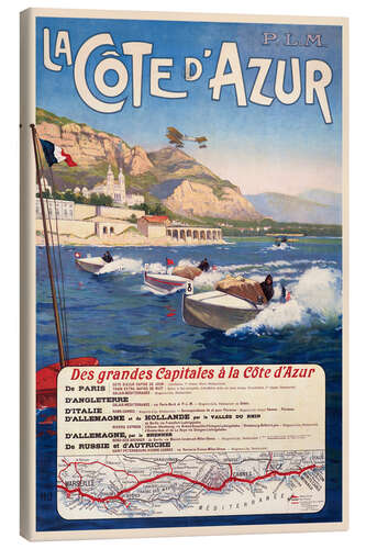 Obraz na płótnie La Côte d'Azur, France, 1912