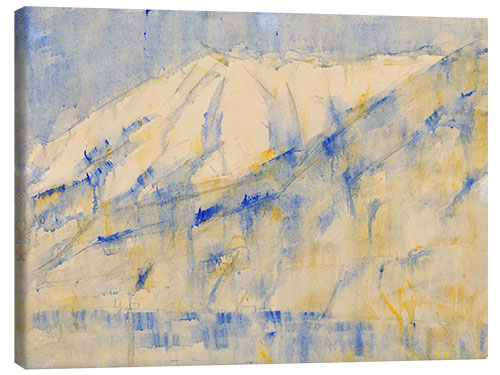 Canvas print Mountain in the snow near Lugano, 1934