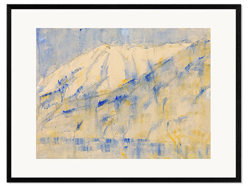 Ingelijste kunstdruk Mountain in the snow near Lugano, 1934