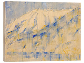 Wood print Mountain in the snow near Lugano, 1934