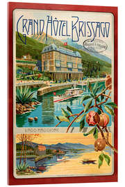 Quadro em acrílico Grand Hotel San Remo, Switzerland - Vintage Travel Collection