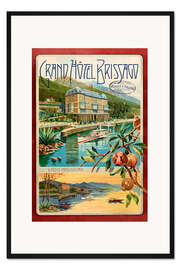 Gerahmter Kunstdruck Grand Hôtel San Remo, Schweiz