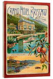 Obraz na drewnie Grand Hotel San Remo, Switzerland - Vintage Travel Collection