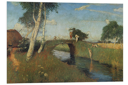 Foam board print Summer on the Bog Canal, 1896