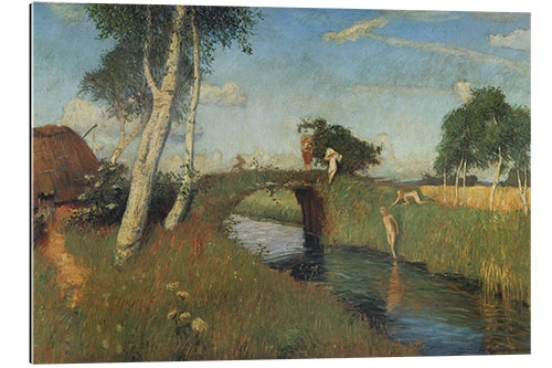 Tableau en plexi-alu Summer on the Bog Canal, 1896