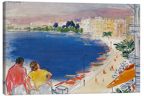 Canvas print Bay of Rapallo, János Vaszary, 1934