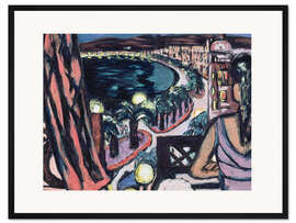 Gerahmter Kunstdruck Promenade des Anglais in Nizza, 1947