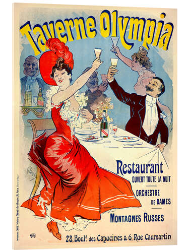 Acrylglasbild Taverne Olympia Restaurant, 1889