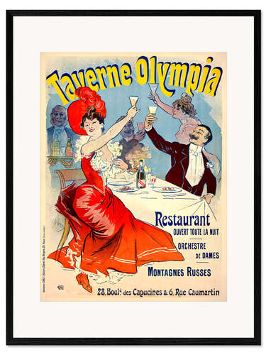 Stampa artistica con cornice Taverne Olympia Restaurant, 1889