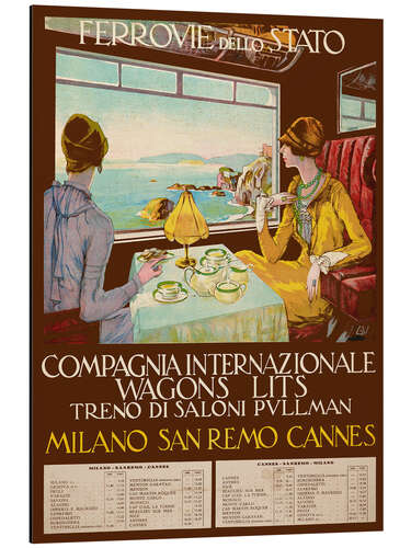 Alubild Ferrovie Dello Stato, Milano-San Remo-Cannes, 1926