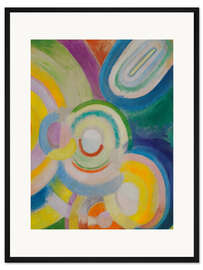 Gerahmter Kunstdruck Bunte Scheiben, 1913