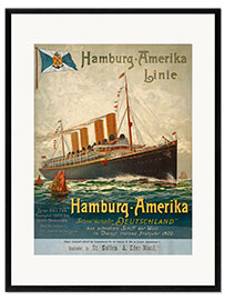 Framed art print Hamburg-America Line, 1899