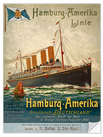 Wandsticker Hamburg-Amerika Linie, 1899