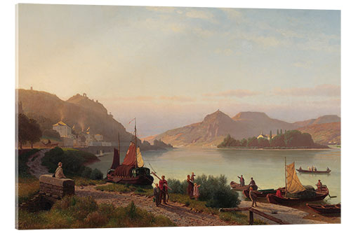 Akryylilasitaulu Rhine landscape with Siebengebirge, Christian Böttcher