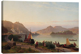 Canvas print Rhine landscape with Siebengebirge, Christian Böttcher