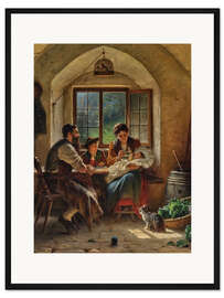 Gerahmter Kunstdruck Familienglück, Rudolf Epp