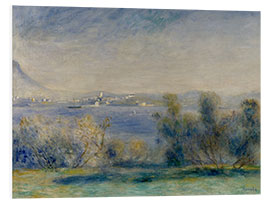 Hartschaumbild Landschaft am Mittelmeer (Blick auf Toulon), 1891