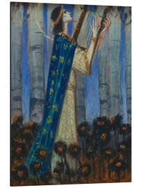 Magnettafel Orpheus, Entwurf für das Gemälde, Melchior Lechter