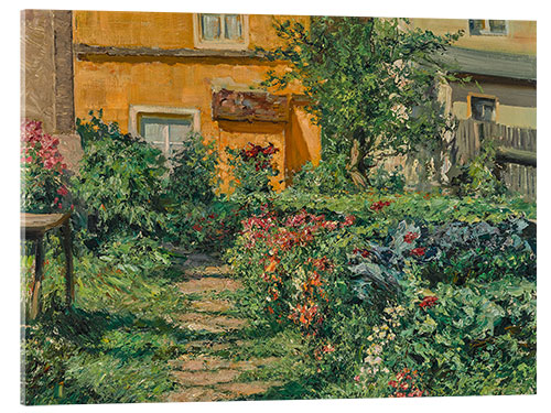 Quadro em acrílico Garden in bloom, Julius Schrag, 1941