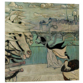 PVC print The Gust of Wind on the Seine Bridge, 1889