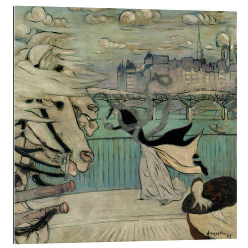 Gallery print The Gust of Wind on the Seine Bridge, 1889