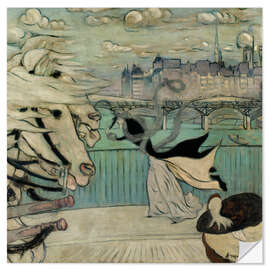 Sisustustarra The Gust of Wind on the Seine Bridge, 1889