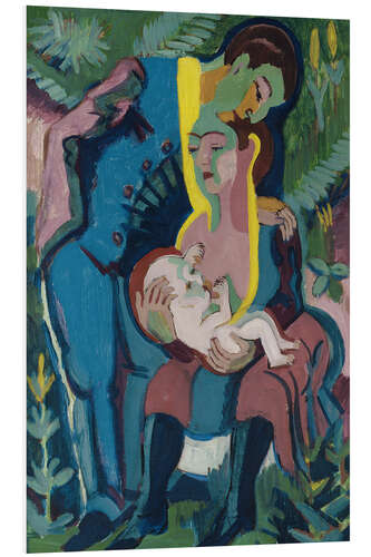 Print på skumplade The Family, 1928