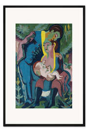 Gerahmter Kunstdruck Die Familie, 1928