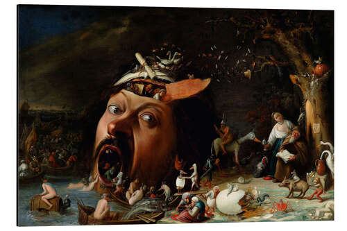 Aluminium print The Temptation of Saint Anthony, Joos van Craesbeeck