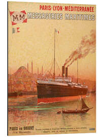 Magnettafel Paris-Lyon-Méditerranée Messageries Maritimes, 1909