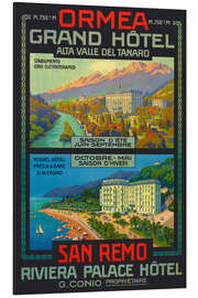 Magnettafel Grand Hôtel Ormea, San Remo, Schweiz