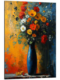 Aluminium print Summer Flowers in Vase