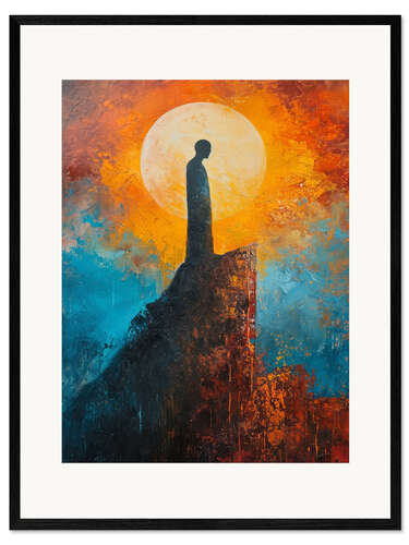 Framed art print Lonely Sunrise