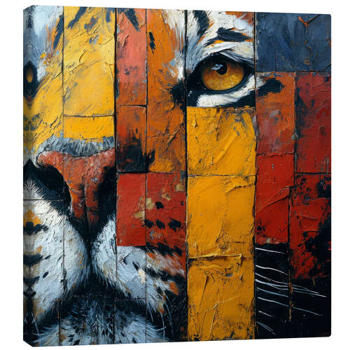 Leinwandbild Abstract Tiger