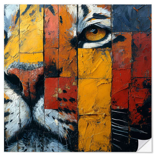 Wall sticker Abstract Tiger