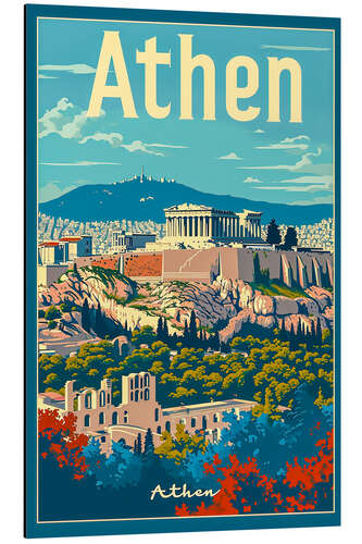 Tableau en aluminium Holiday in Athens