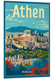 Quadro em PVC Holiday in Athens