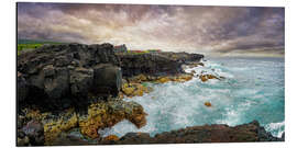 Obraz na aluminium Dramatic cliffs, Pico, Azores