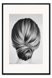 Gerahmter Kunstdruck Bun Girl