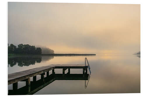 PVC-taulu Sunrise With a Bathing Jetty