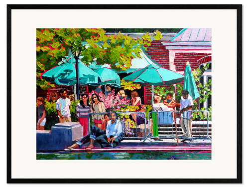 Impression artistique encadrée Summer in Central Park