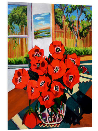 PVC print Poppies at the Window