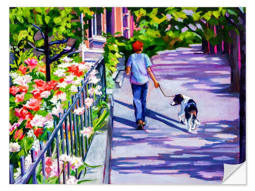 Sticker mural Walking the Dog