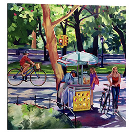 Quadro em plexi-alumínio Ice Cream Vendor in Central Park