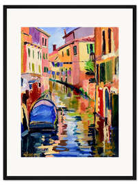 Gerahmter Kunstdruck Venezianischer Kanal