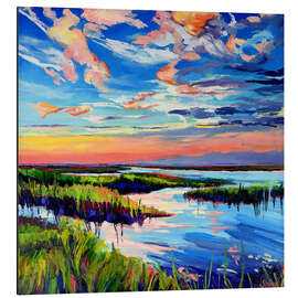 Magnettafel Sonnenaufgang über den Sümpfen