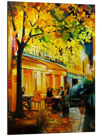 Magnettafel Eckcafé in Paris