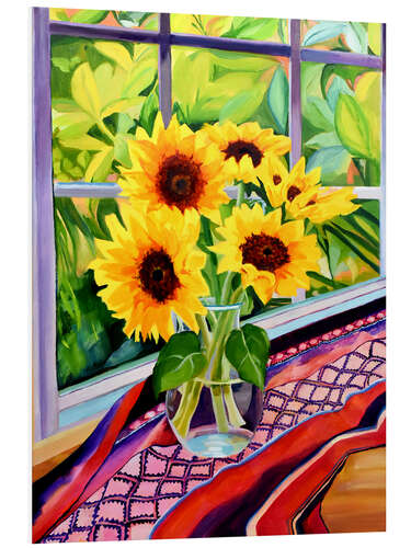 Foam board print Sunflowers at the Window